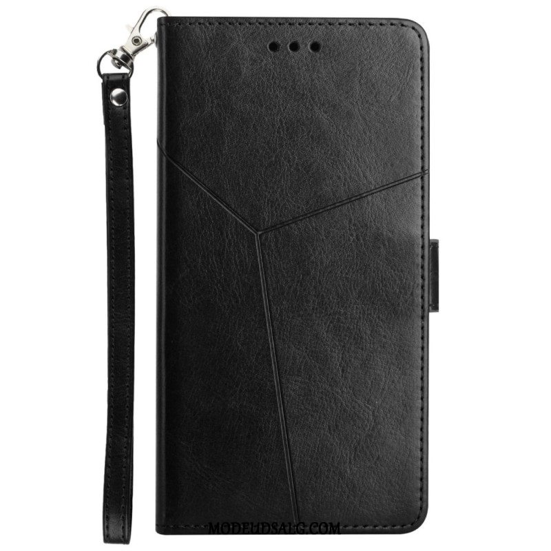 Flip Cover Oppo Reno 12f 5g Y Strap Design