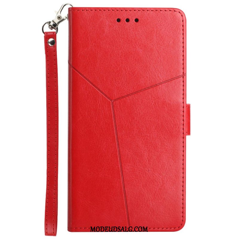 Flip Cover Oppo Reno 12f 5g Y Strap Design