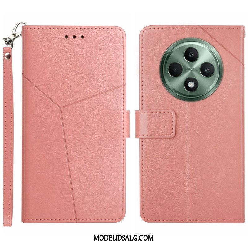 Flip Cover Oppo Reno 12f 5g Y Strap Design