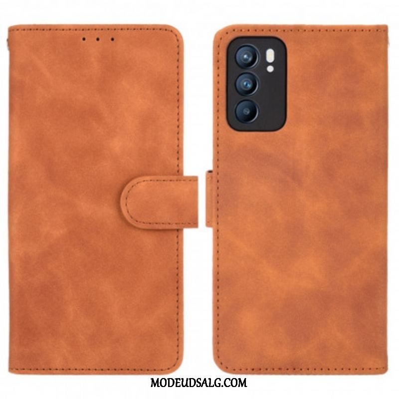 Flip Cover Oppo Reno 6 5G Hudberøring