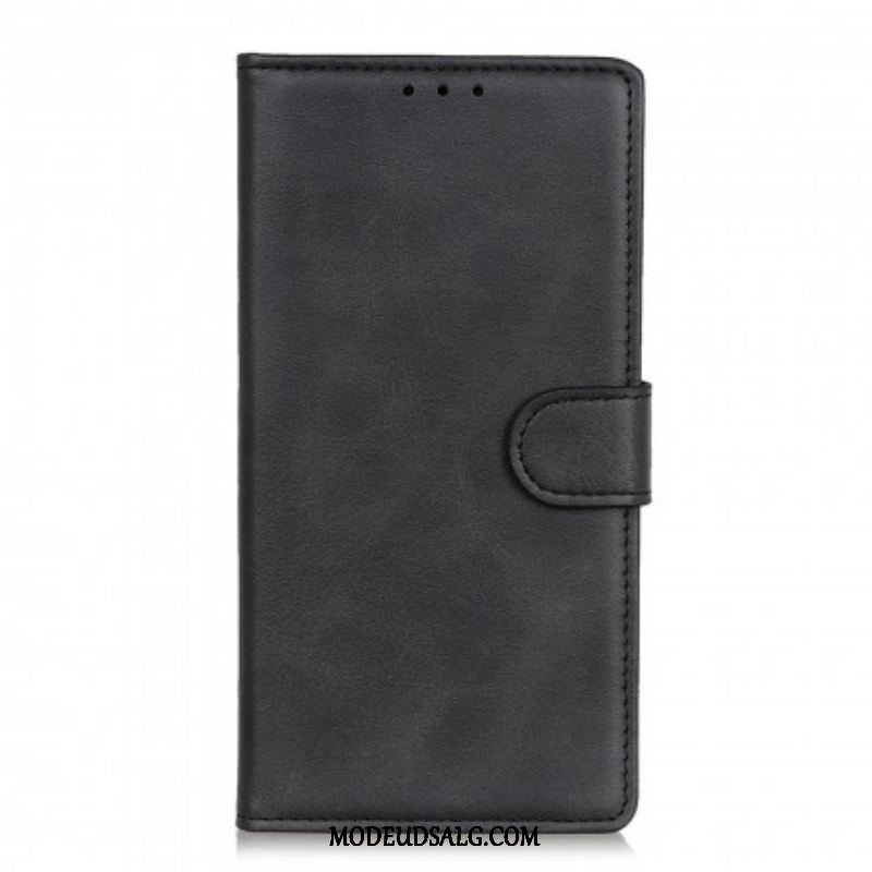 Flip Cover Oppo Reno 6 5G Retro Mat Lædereffekt