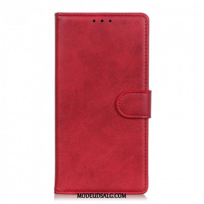 Flip Cover Oppo Reno 6 5G Retro Mat Lædereffekt