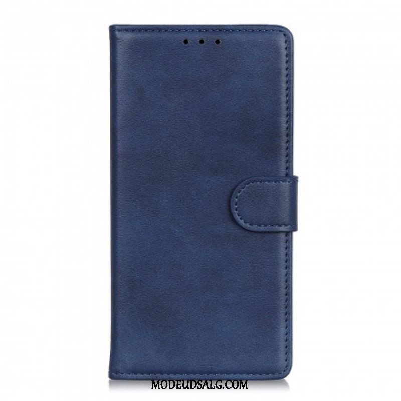 Flip Cover Oppo Reno 6 5G Retro Mat Lædereffekt