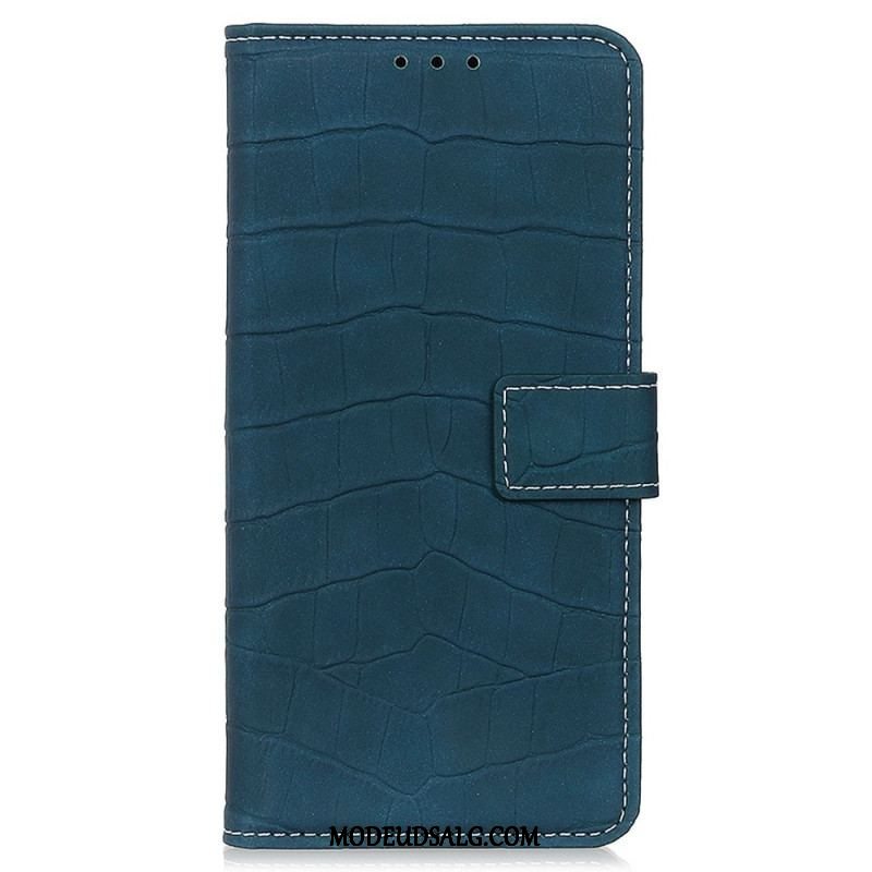 Flip Cover Oppo Reno 7 Krokodillehudstil