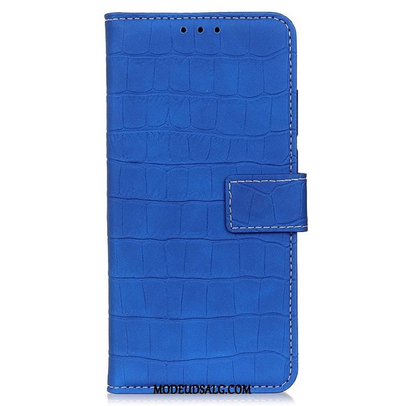 Flip Cover Oppo Reno 7 Krokodillehudstil