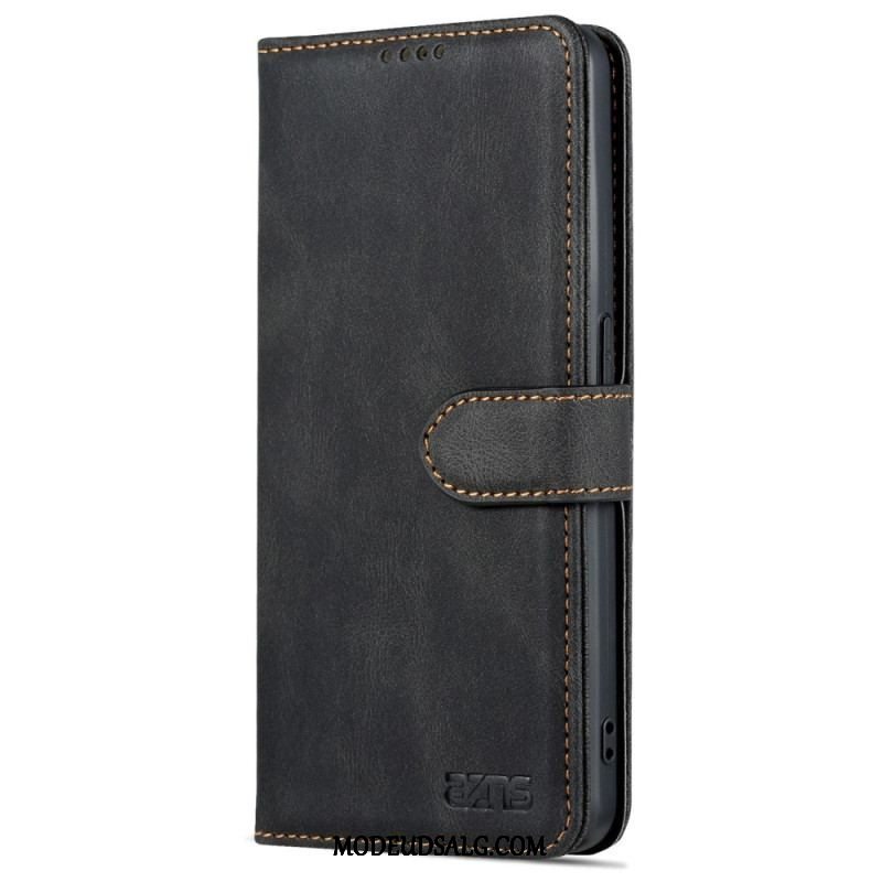 Flip Cover Oppo Reno 8 Azns Vintage Lædereffekt