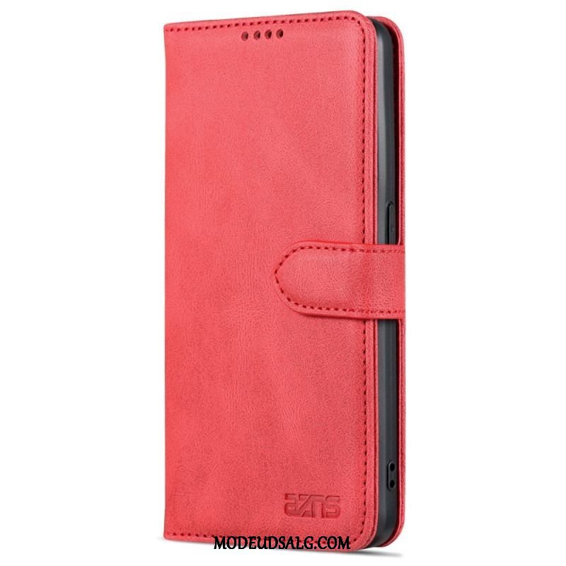 Flip Cover Oppo Reno 8 Azns Vintage Lædereffekt