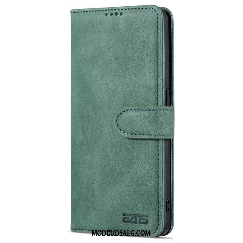 Flip Cover Oppo Reno 8 Azns Vintage Lædereffekt