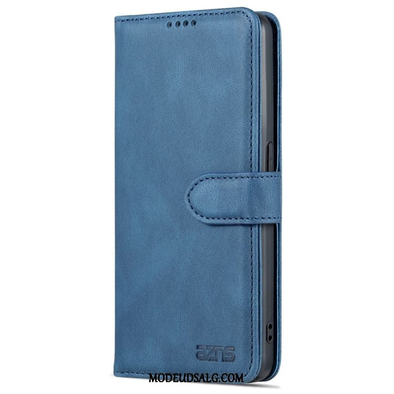 Flip Cover Oppo Reno 8 Azns Vintage Lædereffekt