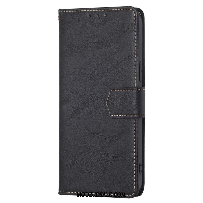 Flip Cover Oppo Reno 8 Garvet Kunstlæder