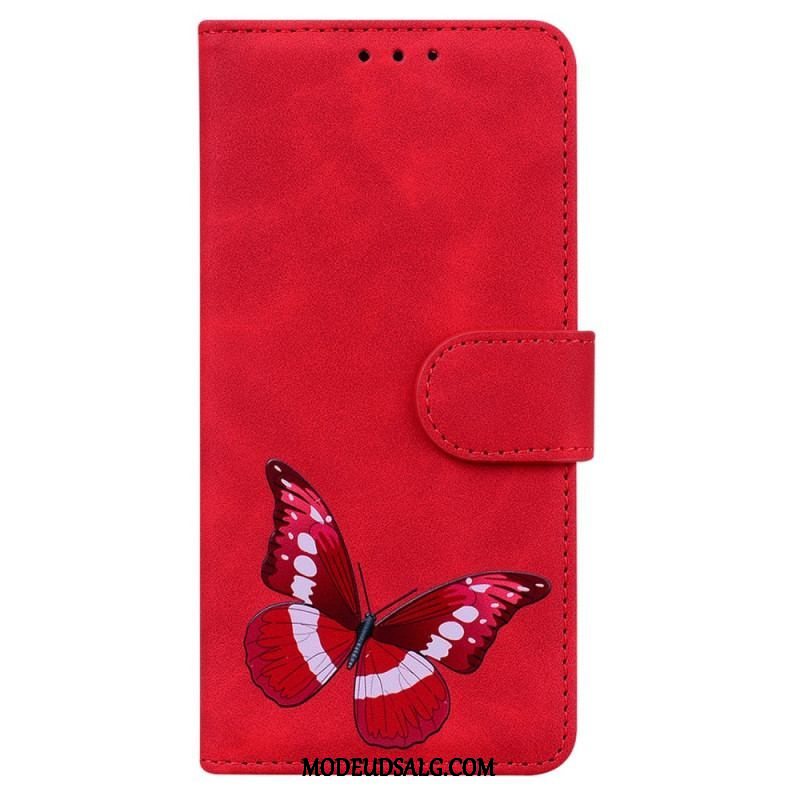 Flip Cover Oppo Reno 8 Lite Sommerfugl