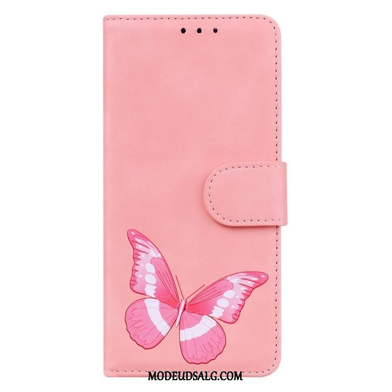 Flip Cover Oppo Reno 8 Lite Sommerfugl