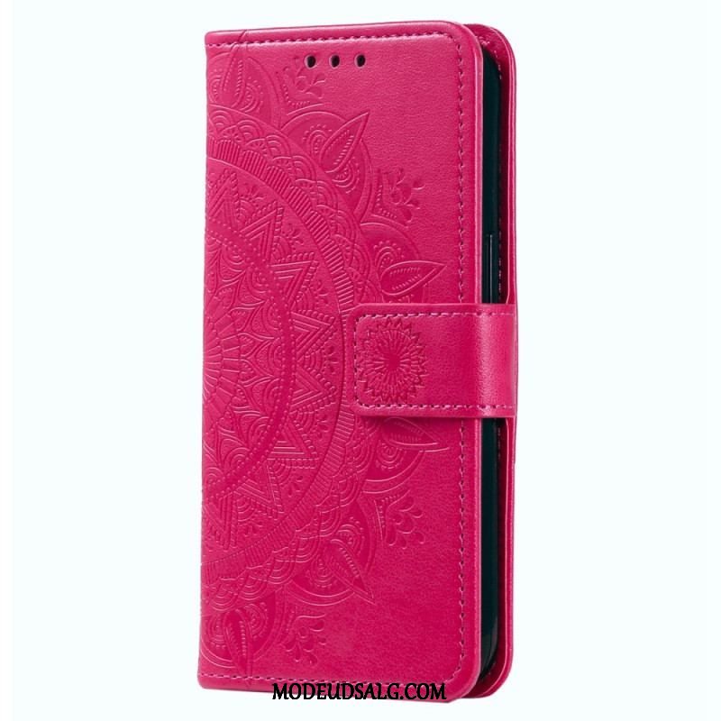 Flip Cover Oppo Reno 8 Med Snor Strappy Sun Mandala