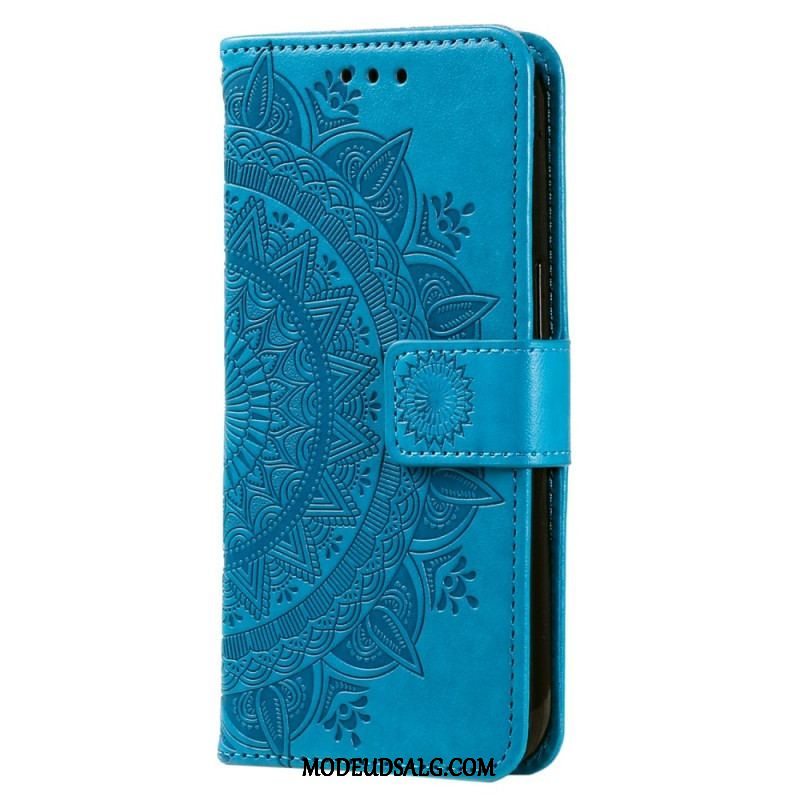 Flip Cover Oppo Reno 8 Med Snor Strappy Sun Mandala