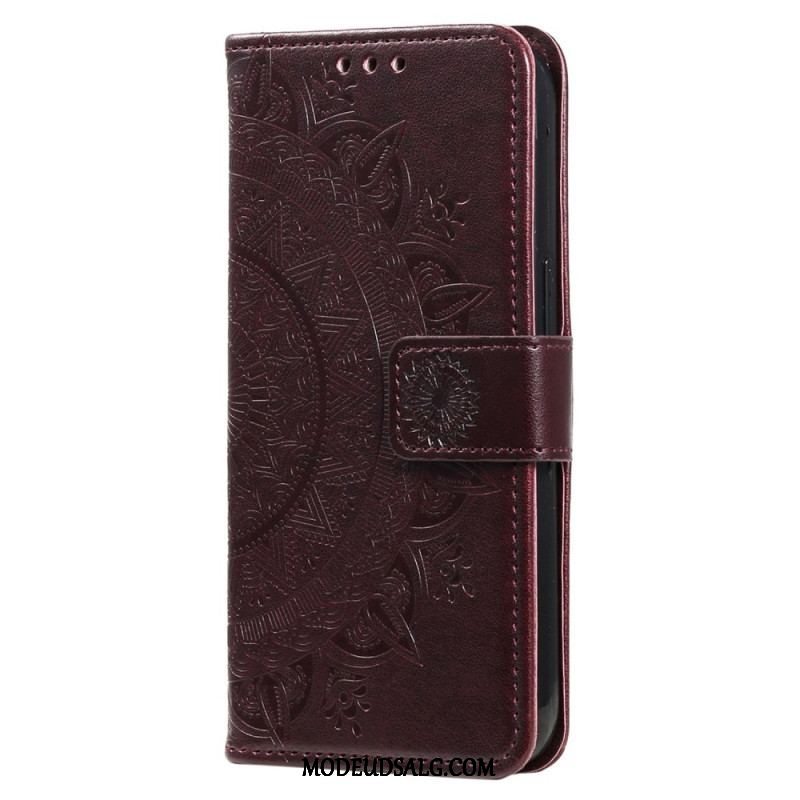 Flip Cover Oppo Reno 8 Med Snor Strappy Sun Mandala