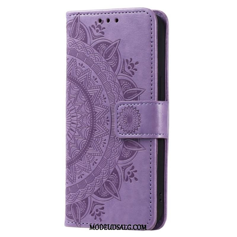 Flip Cover Oppo Reno 8 Med Snor Strappy Sun Mandala