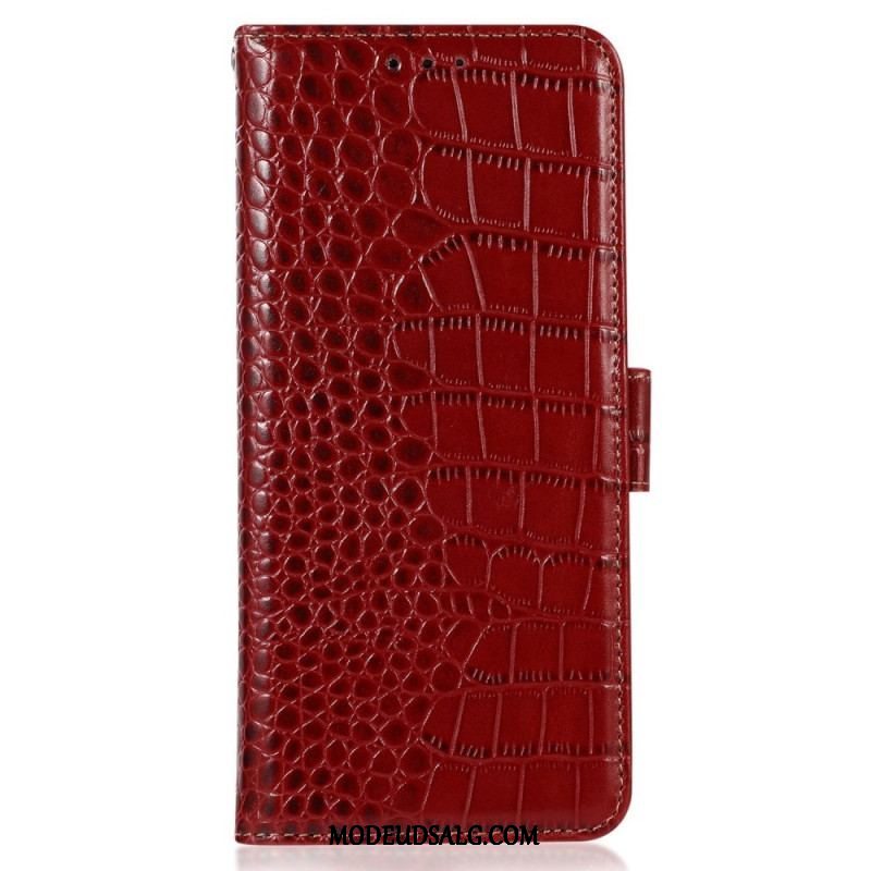 Flip Cover Oppo Reno 8 Pro Crocodile Style Rfid