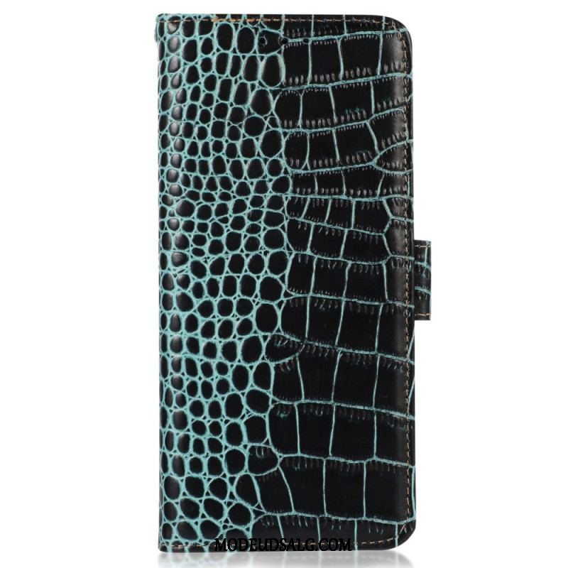 Flip Cover Oppo Reno 8 Pro Crocodile Style Rfid