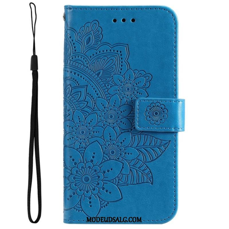 Flip Cover Oppo Reno 8 Pro Med Snor Strappy Floral