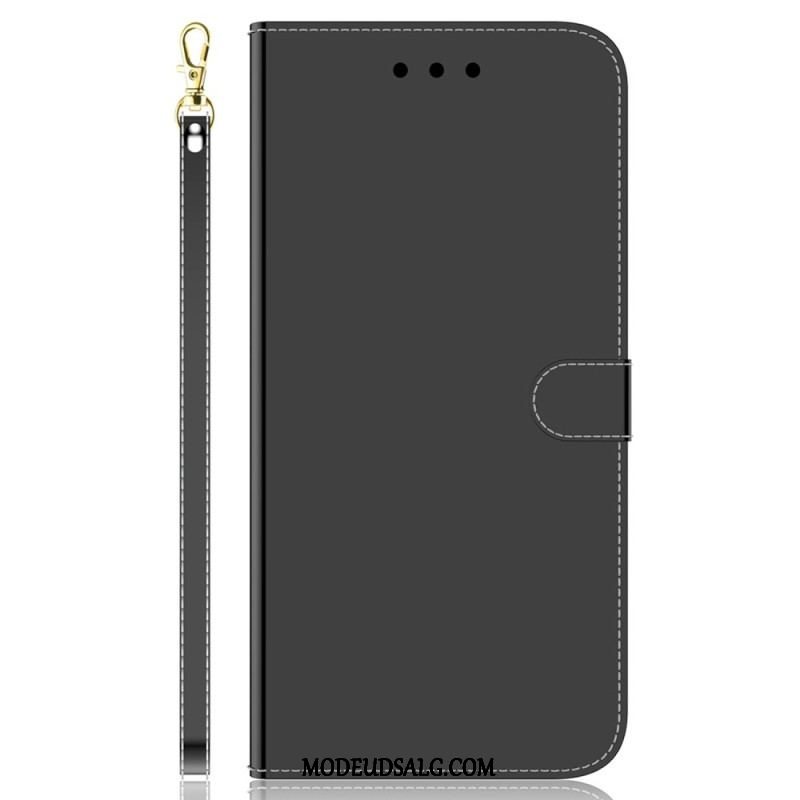 Flip Cover Oppo Reno 8 Spejl Og Snor