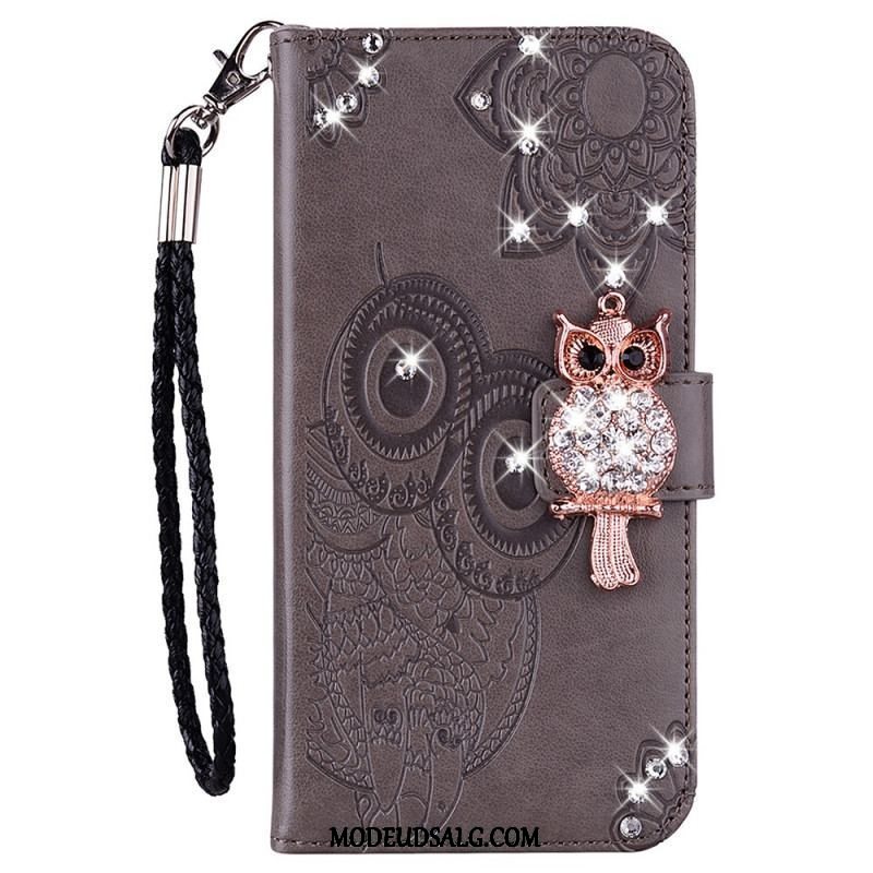 Flip Cover Samsung Galaxy A13 5G / A04s Ugle Mandala Og Charm