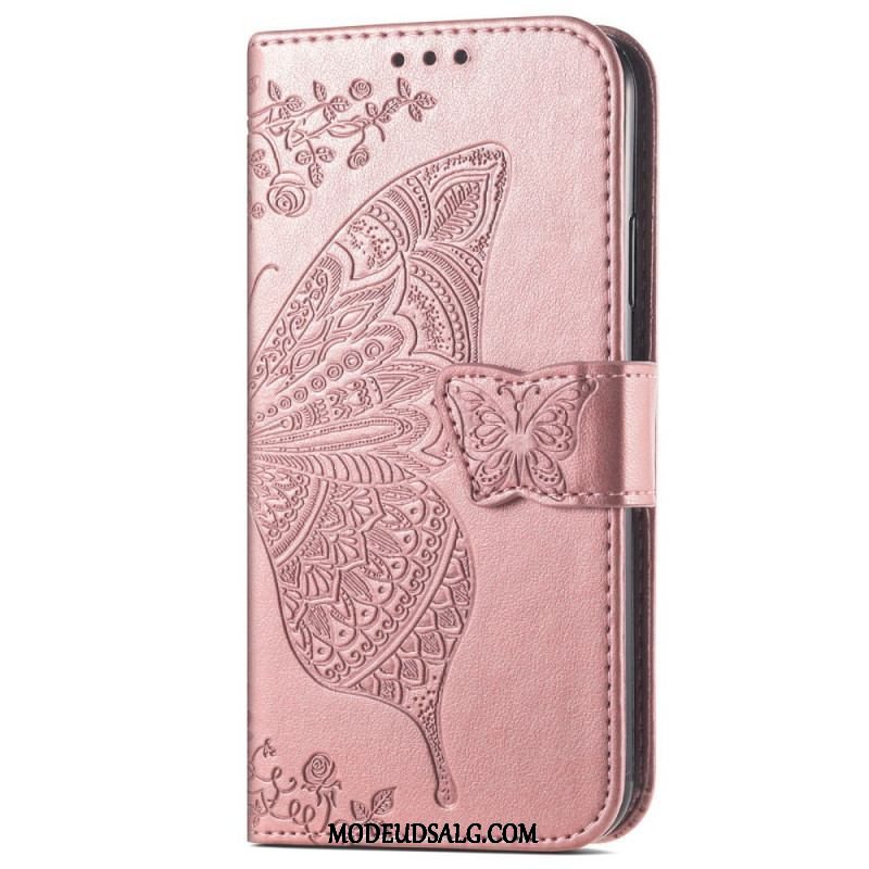 Flip Cover Samsung Galaxy A13 Halve Sommerfugle