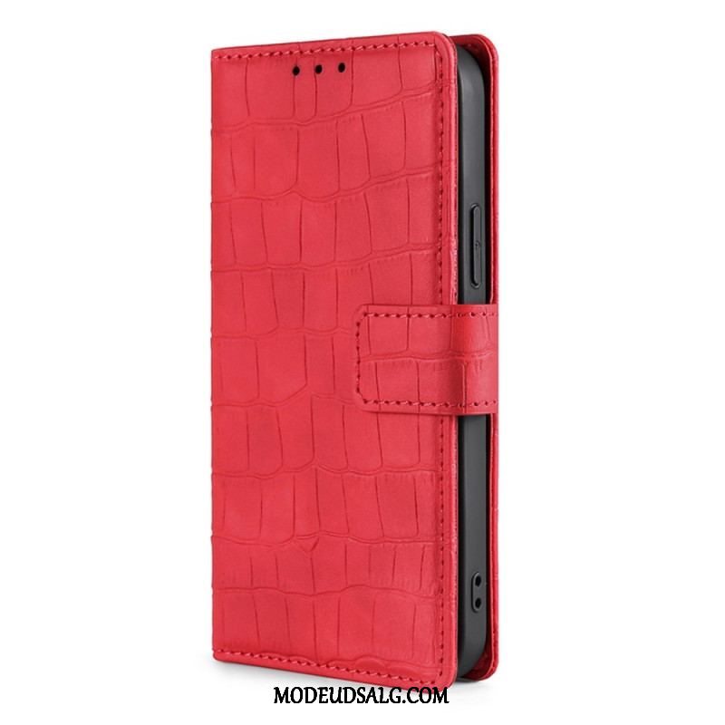 Flip Cover Samsung Galaxy A13 Krokodillehudseffekt