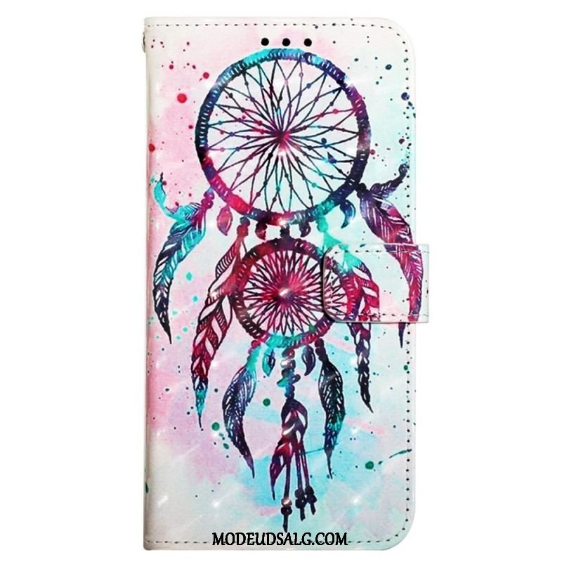 Flip Cover Samsung Galaxy A13 Med Snor Strap Dream Catcher