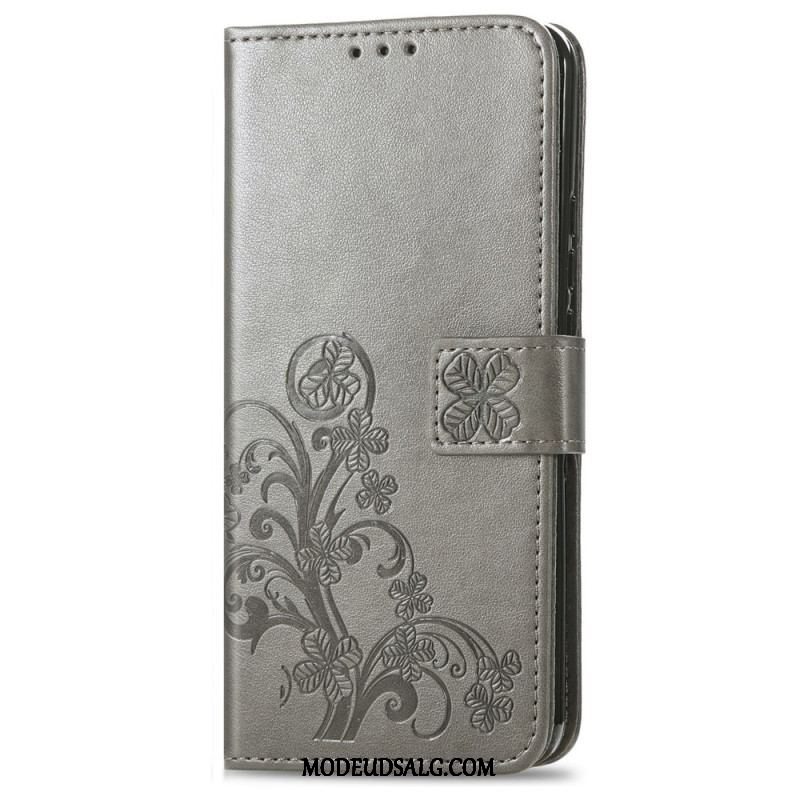 Flip Cover Samsung Galaxy A14 / A14 5G Abstrakte Blomster