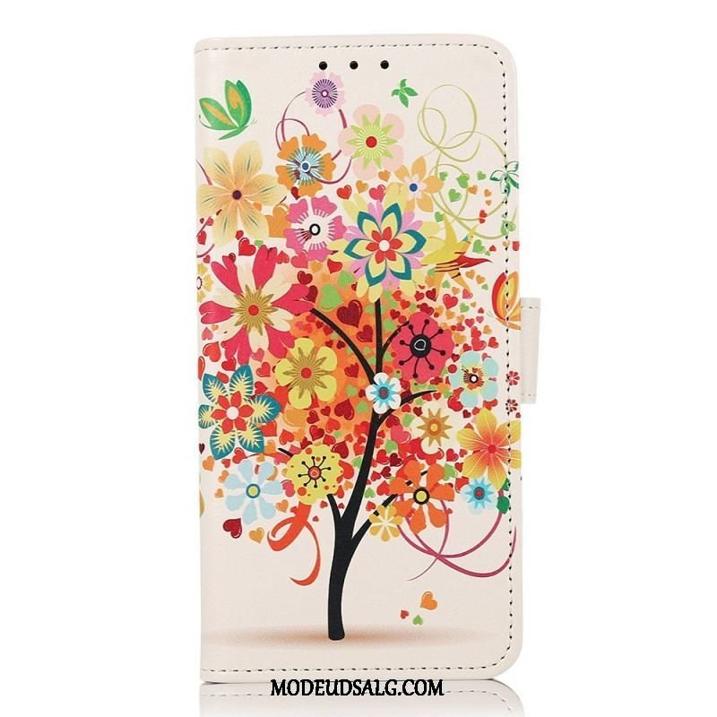 Flip Cover Samsung Galaxy A14 / A14 5G Blomstrende Træ