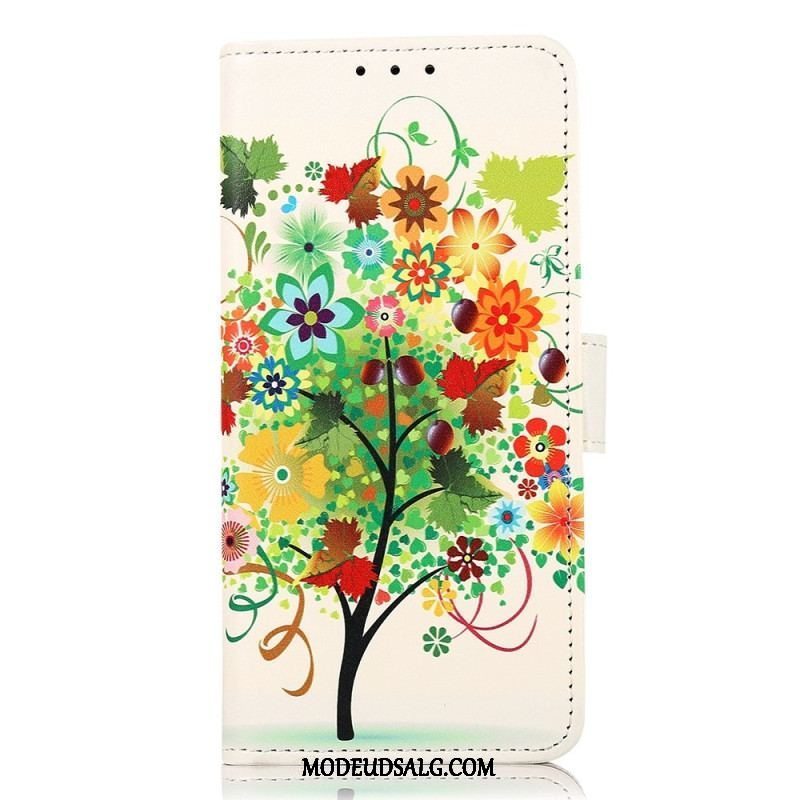 Flip Cover Samsung Galaxy A14 / A14 5G Blomstrende Træ