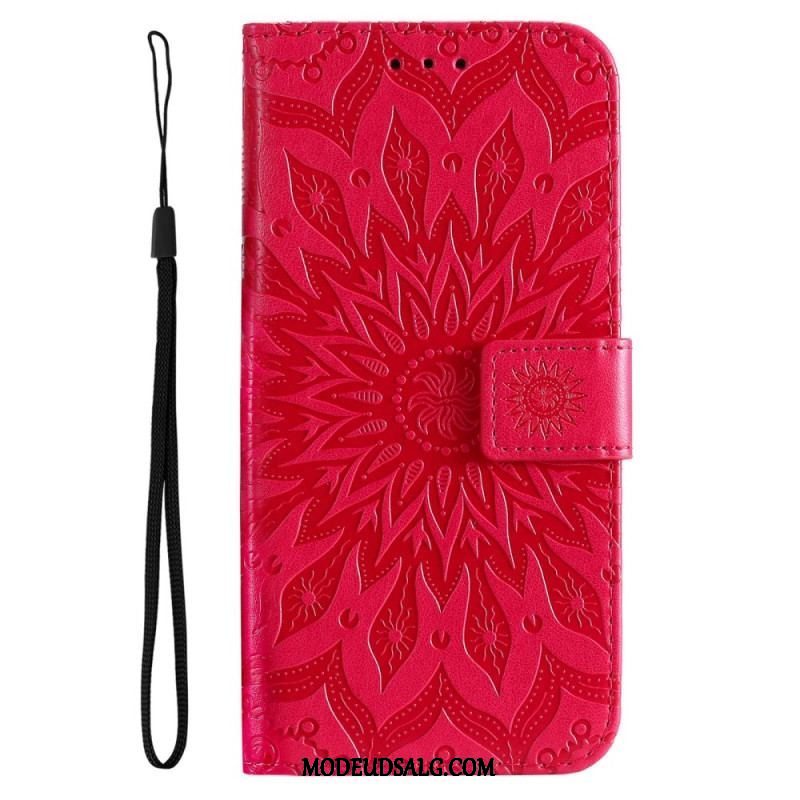 Flip Cover Samsung Galaxy A14 / A14 5G Mandala Sun Med Snor