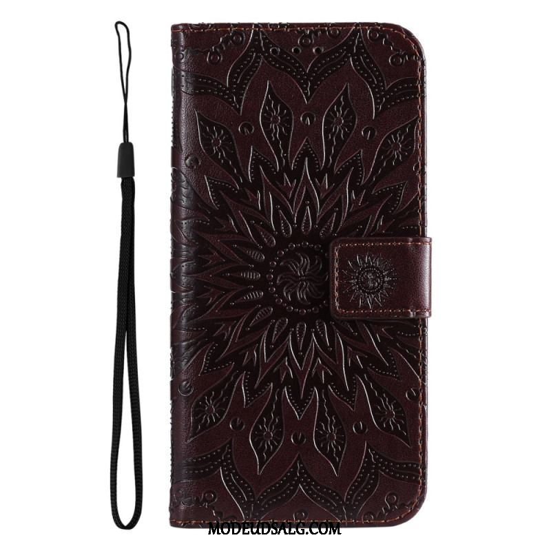 Flip Cover Samsung Galaxy A14 / A14 5G Mandala Sun Med Snor