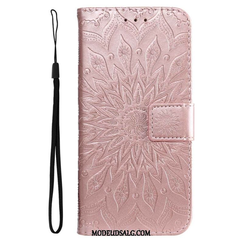 Flip Cover Samsung Galaxy A14 / A14 5G Mandala Sun Med Snor