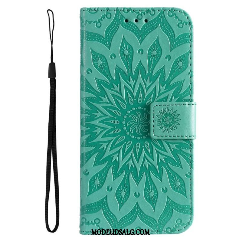 Flip Cover Samsung Galaxy A14 / A14 5G Mandala Sun Med Snor