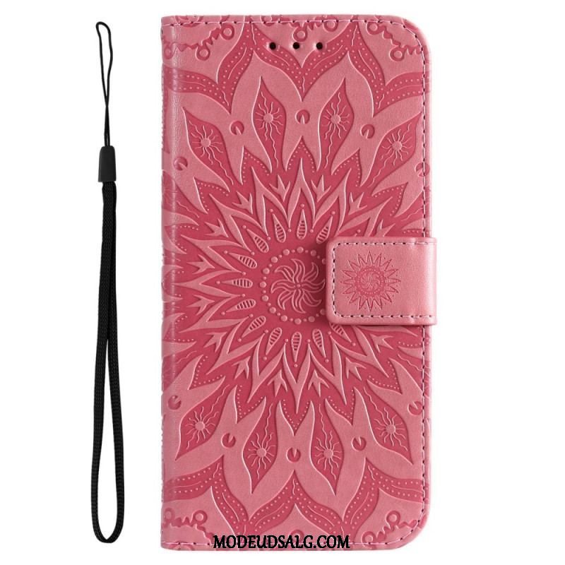 Flip Cover Samsung Galaxy A14 / A14 5G Mandala Sun Med Snor