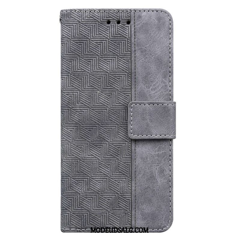 Flip Cover Samsung Galaxy A14 / A14 5G Med Snor Strappy Mønster