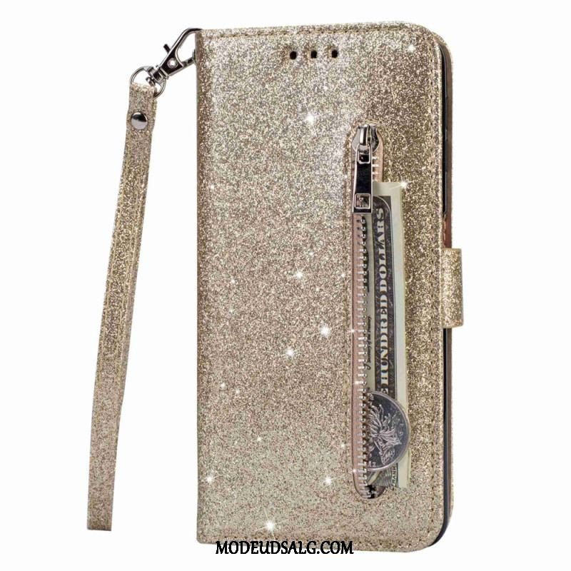 Flip Cover Samsung Galaxy A14 / A14 5G Sequin Glitter Style