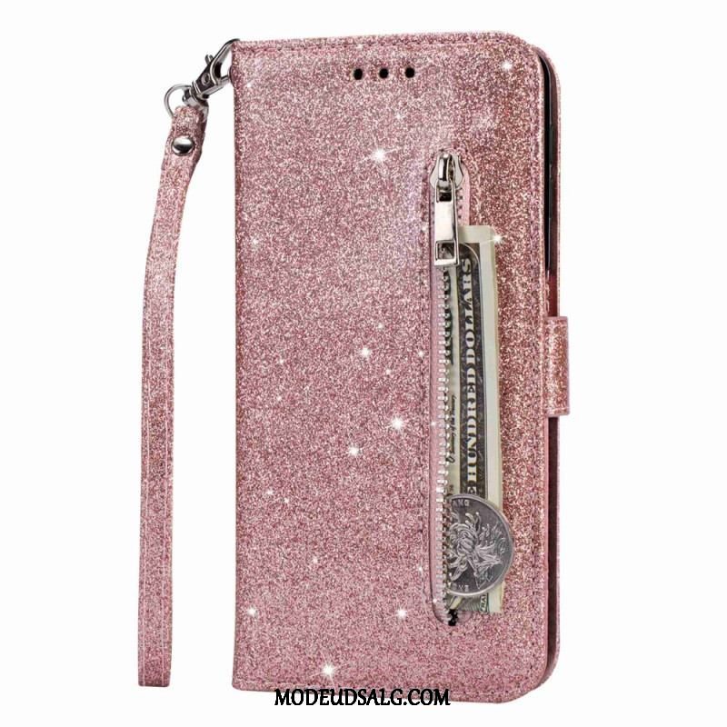 Flip Cover Samsung Galaxy A14 / A14 5G Sequin Glitter Style