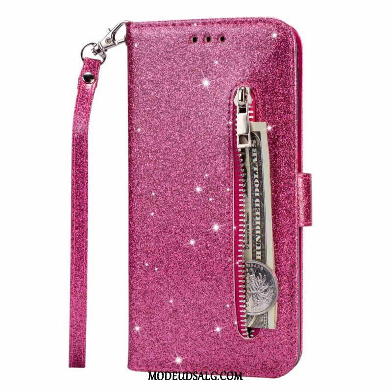 Flip Cover Samsung Galaxy A15 Glitter Front Møntpung