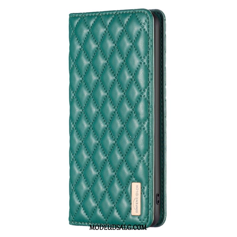 Flip Cover Samsung Galaxy A15 Quiltet Binfen Farve