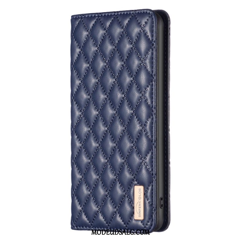 Flip Cover Samsung Galaxy A15 Quiltet Binfen Farve