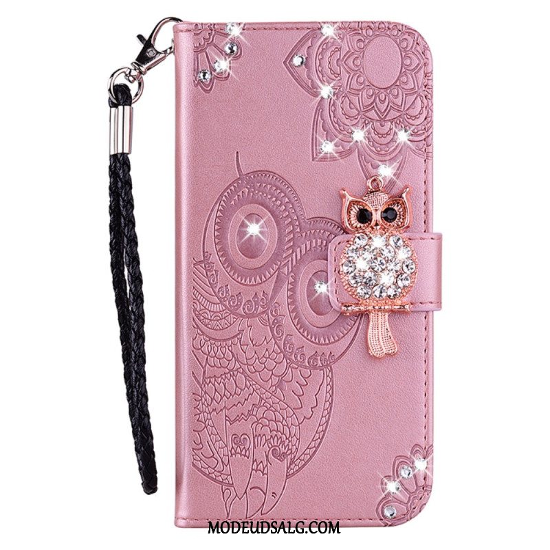 Flip Cover Samsung Galaxy A15 Ugle Mandala Og Charm