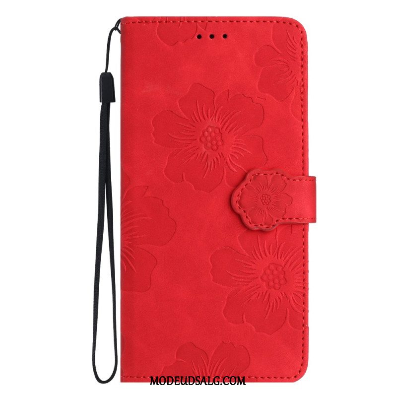 Flip Cover Samsung Galaxy A16 5g Blomsterremsdesign