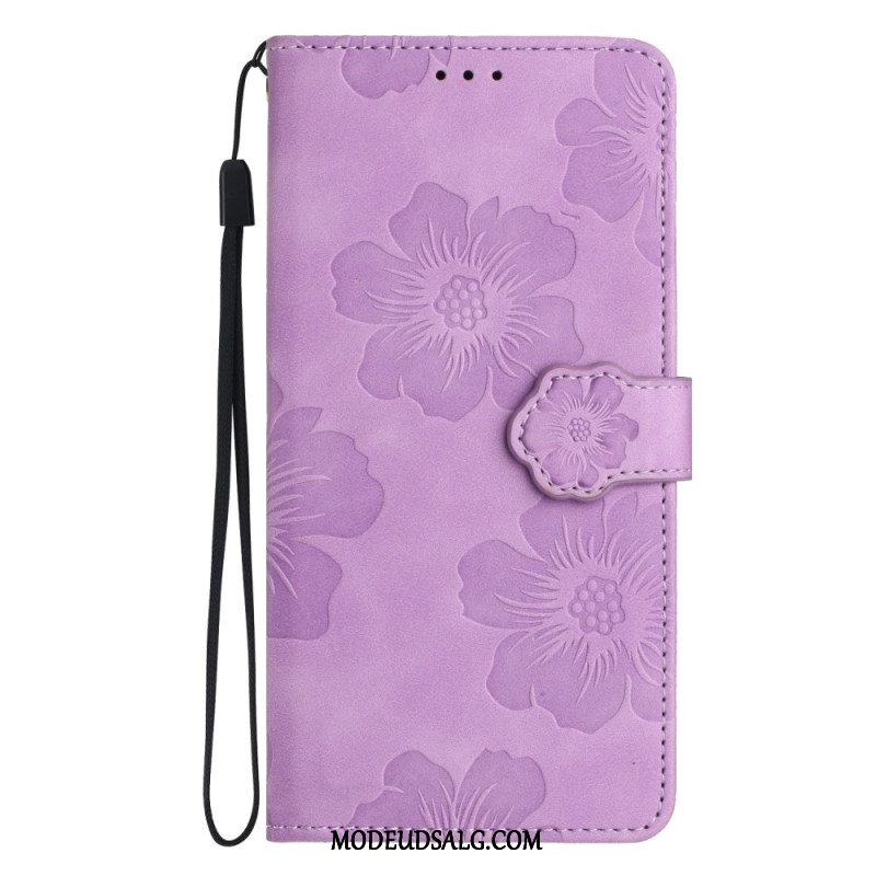 Flip Cover Samsung Galaxy A16 5g Blomsterremsdesign