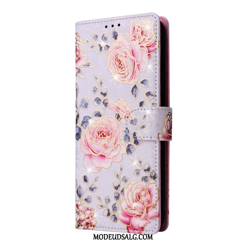 Flip Cover Samsung Galaxy A16 5g Fleurette Rfid-blokering