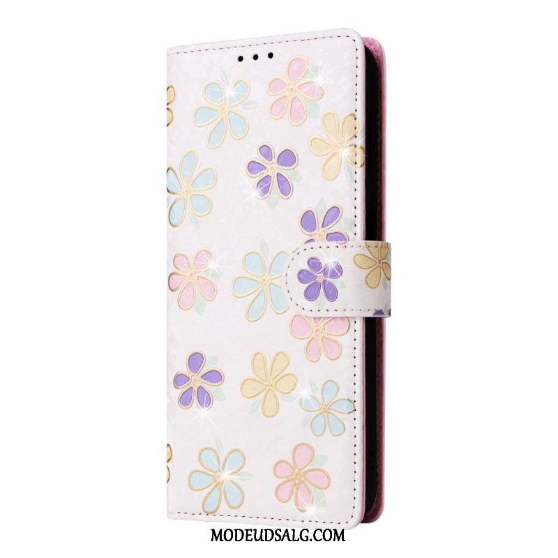 Flip Cover Samsung Galaxy A16 5g Fleurette Rfid-blokering