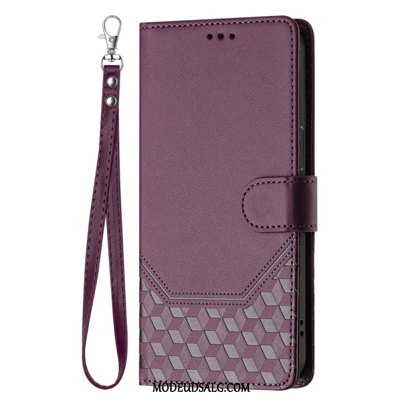 Flip Cover Samsung Galaxy A16 5g Honeycomb Mønster