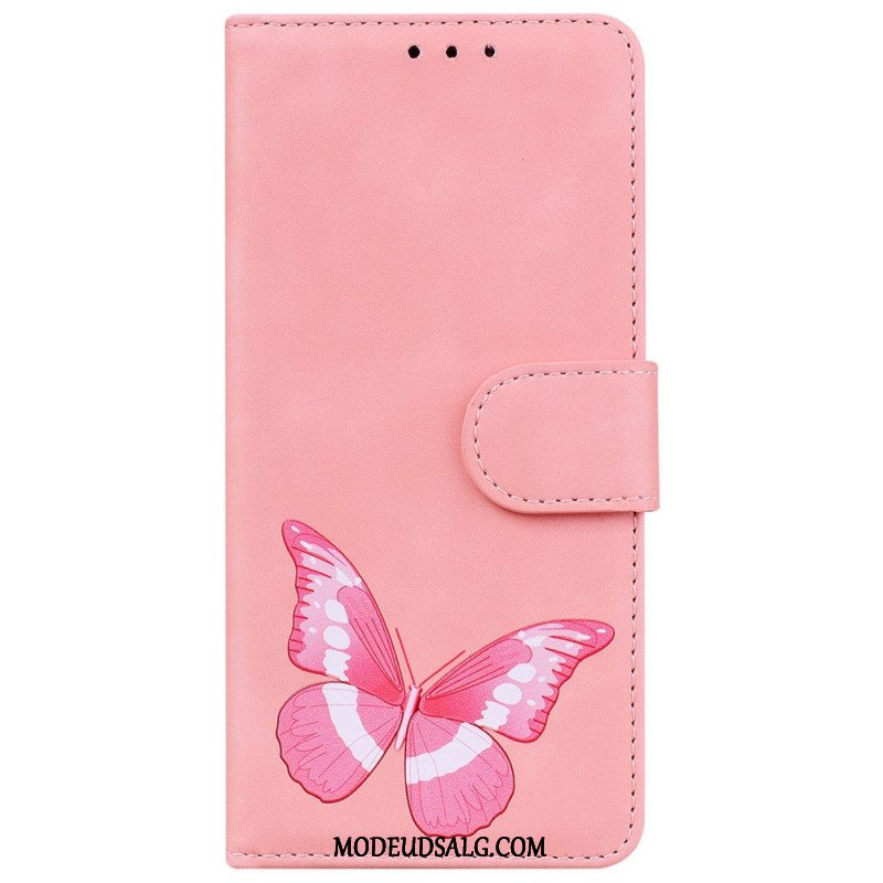 Flip Cover Samsung Galaxy A16 5g Sommerfugl