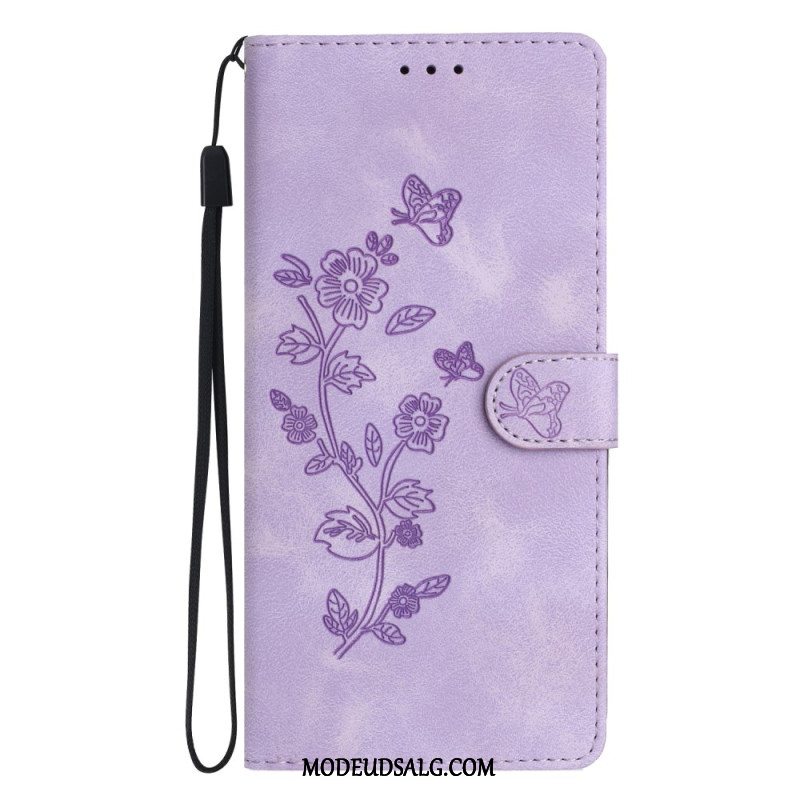 Flip Cover Samsung Galaxy A16 5g Stilfuld Blomster